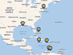 Mapa plavby