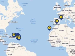 Mapa plavby